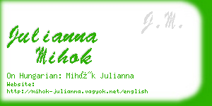 julianna mihok business card